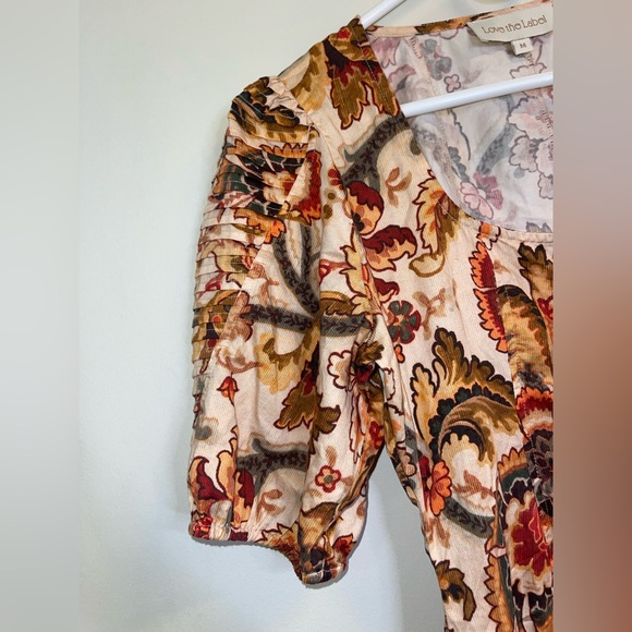 Love The Label Lainy Mini Dress in Fiona Floral Size pouf sleeve Medium - Picture 9 of 13